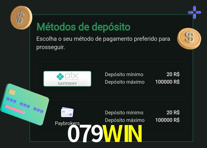 O cassino 079WIN oferece uma grande variedade de métodos de pagamento